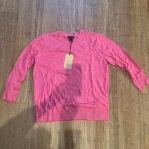 NWT Halogen pink size large lightweight sweater.